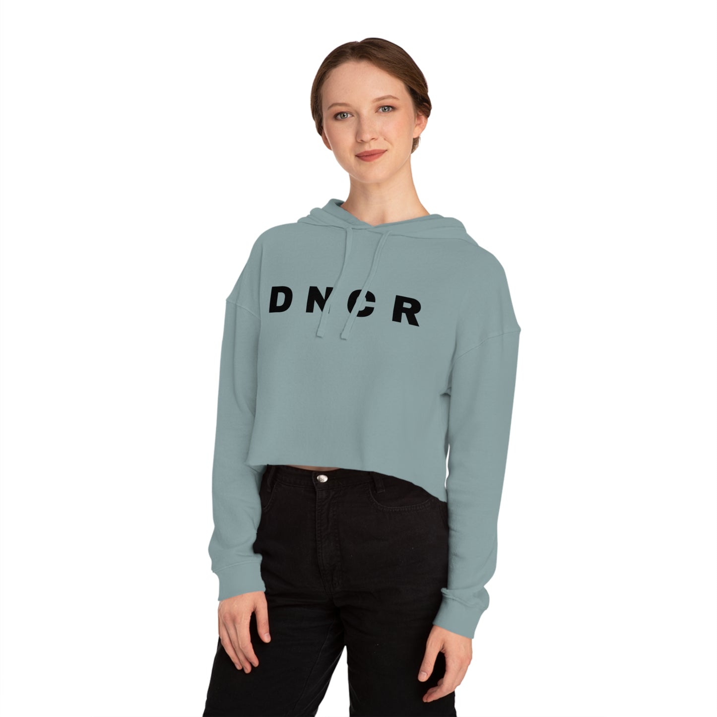 DNCR: Stylish Women's Cropped Hooded Sweatshirt