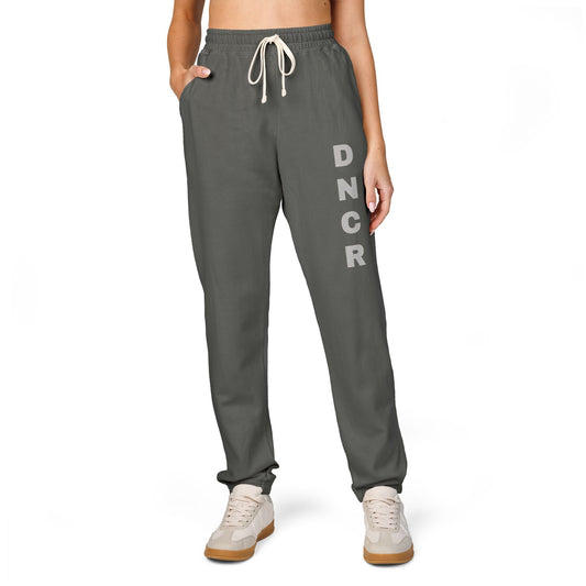 DNCR Logo Sweatpants — Garment-Dyed Fleece Joggers